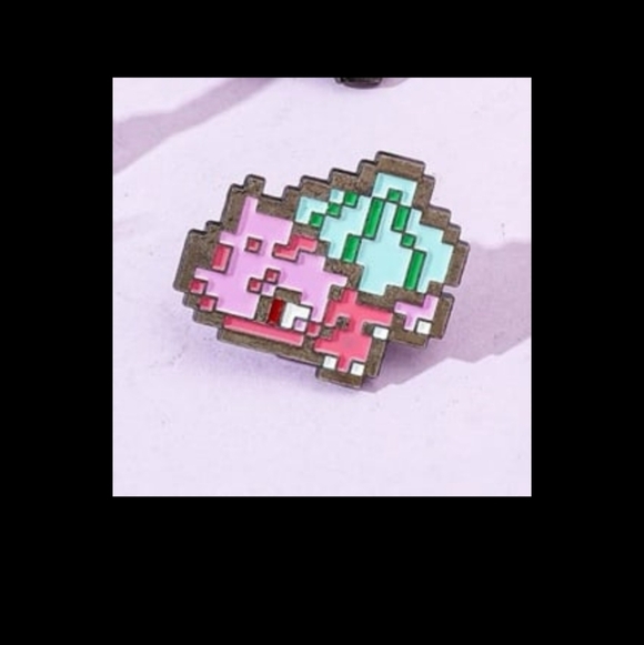Pixel Art Enamel Pin Pokemon Bulbasaur - Picture 2 of 4